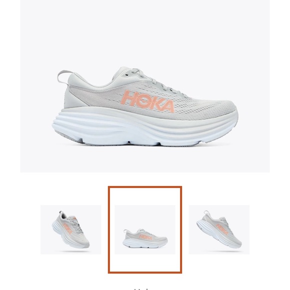 Hoka Women's Bondi 8 Harbor Mist/Lunar Rock - Picture 2 of 11